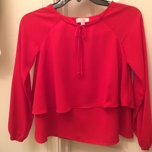 Red kids blouse